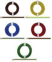 Kupferlitze, 3 x 0,25 mm², 3-adrig, dreifarbig,  5 m Ring, verschiedene Farben zur Auswahl